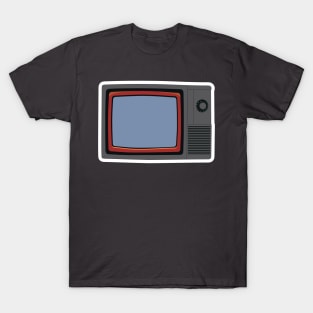 Old TV. Old age single icon in flat style vector symbol illustration. T-Shirt